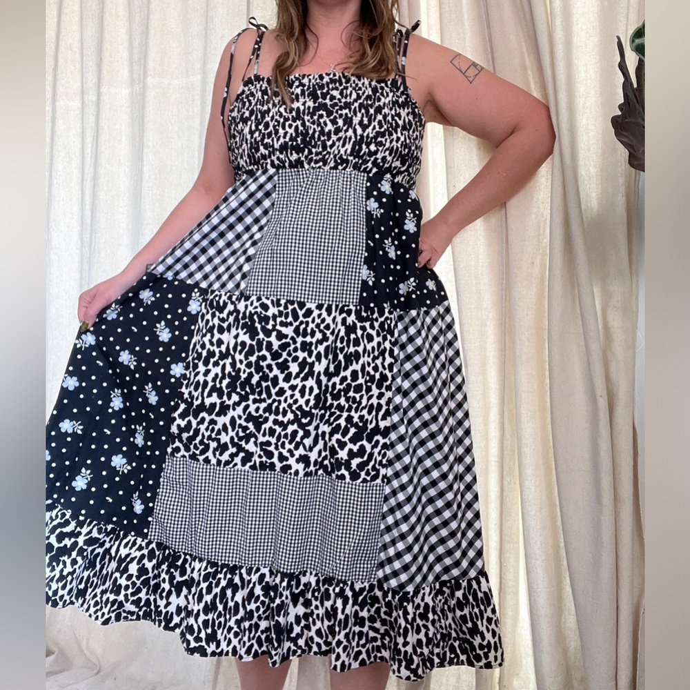 Sandy Liang x Target Black and White Gingham dress
